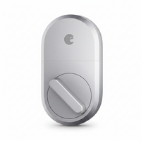 Smart Lock Built for Keyless Entry, Bluetooth WiFi Connected, App Control, Auto-Lock Features, Silver