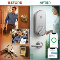 Smart Lock, 3Rd Generation – Silver — Before & After
