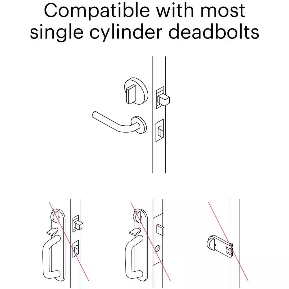 Wifi Smart Lock Silver (Retrofits over Existing Deadbolt)