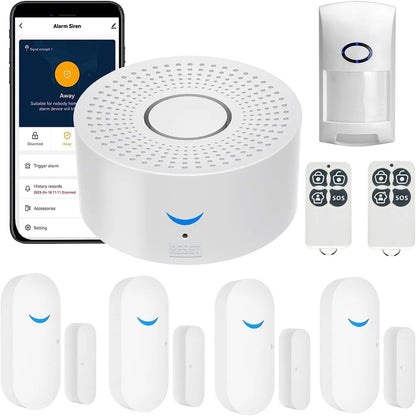 Wireless Wifi Smart Home Automation Security Alarm System with Door Sensor Motion Sensor Smart Life App Burglar Alarm Siren