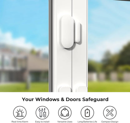 Security Alarm System 99+3 Zone Auto Dial Wifi+Gsm/4G Home Burglar Security Wireless GSM Alarm System Detector Sensor Kit Remote Control,Smart Life Tuya APP,NO Monthly Fees