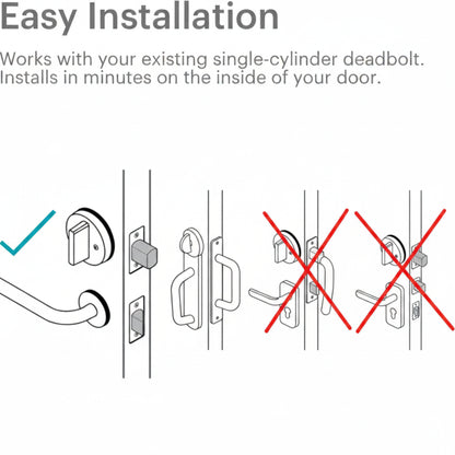 Smart Lock Pro + Connect Hub - Wi-Fi Smart Lock for Keyless Entry - Works with Alexa, Google Assistant, and More – Silver