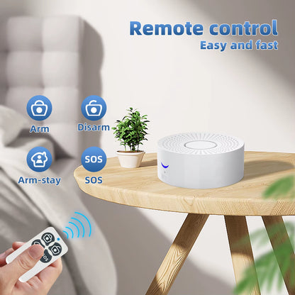 Wireless Wifi Smart Home Automation Security Alarm System with Door Sensor Motion Sensor Smart Life App Burglar Alarm Siren
