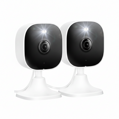 4MP Indoor Cameras for Home Security Outdoor, Home Security Camera System, 2.4G/5G Camera for House/Elder/Dog/Pet/Baby, Plug and Play, Support Card/Cloud (Not Included), 9.84Ft Wire, 2PCS